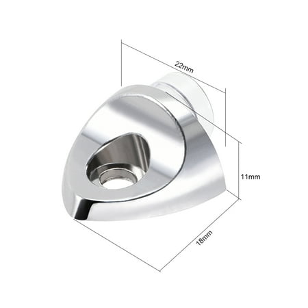 Wall Mounted Zinc Alloy Right Angle Glass Shelf Clamp Bracket 10 Pcs Wall Mounted Zinc Alloy Right Angle Glass Shelf Clamp Bracket 10 Pcs
